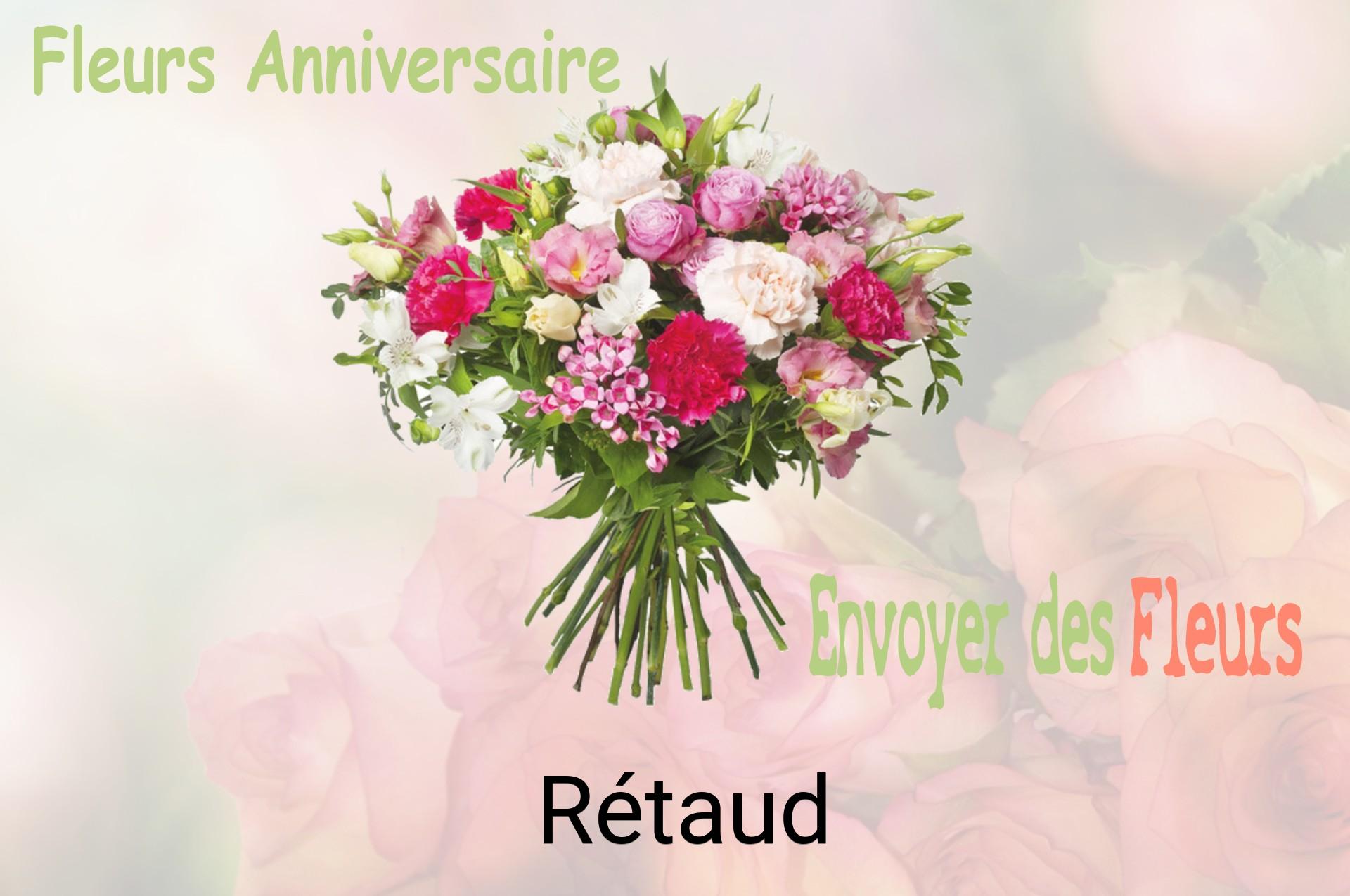Bouquet de fleurs d’anniversaire livré à Rétaud